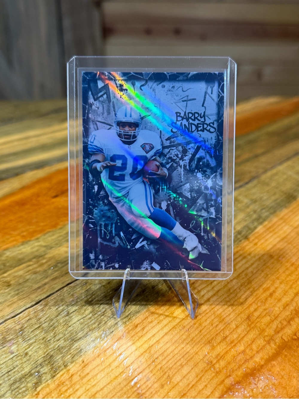 Barry Sanders Detroit Lions Custom Football Card